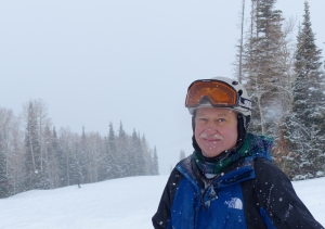 Craig Moyer during a run down Park City's snowy slopes